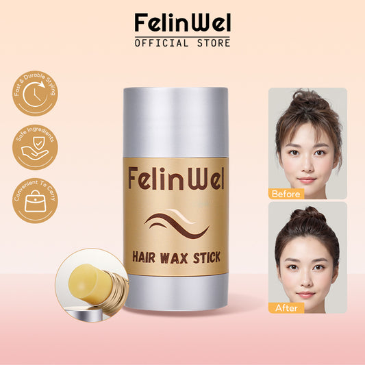 FelinWel Hair Wax Stick, Non-greasy Styling Wax for Fly Away & Edge Frizz Hair