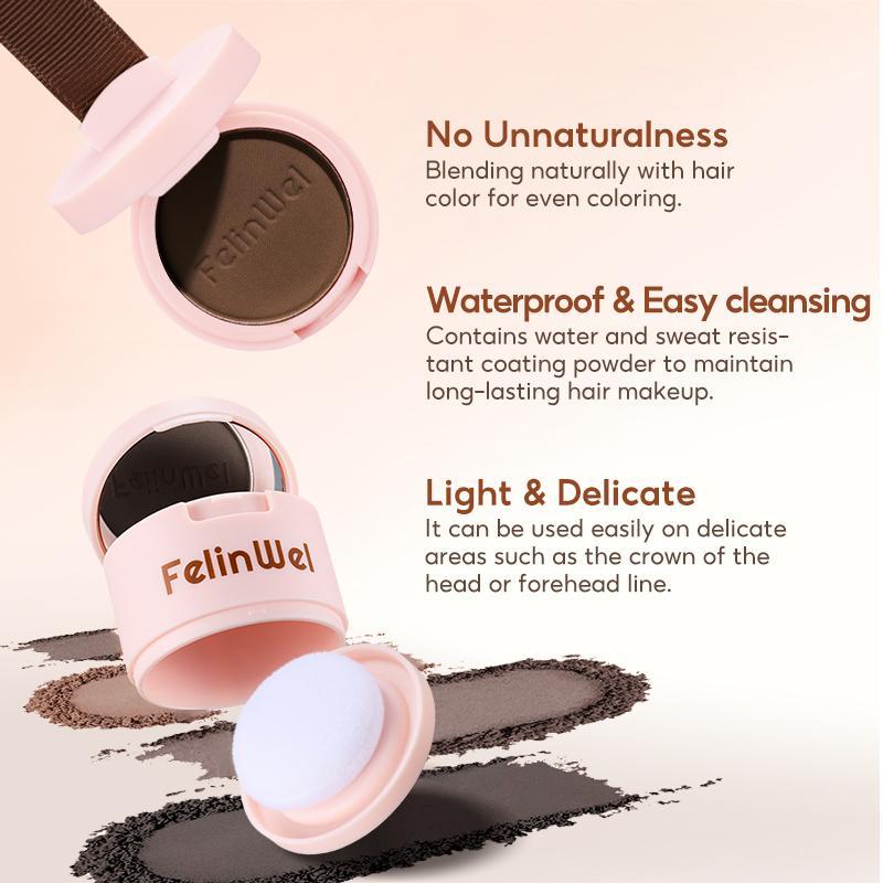 FelinWel Hairline Shadow Powder with Mirror and Puff Hairline Cover